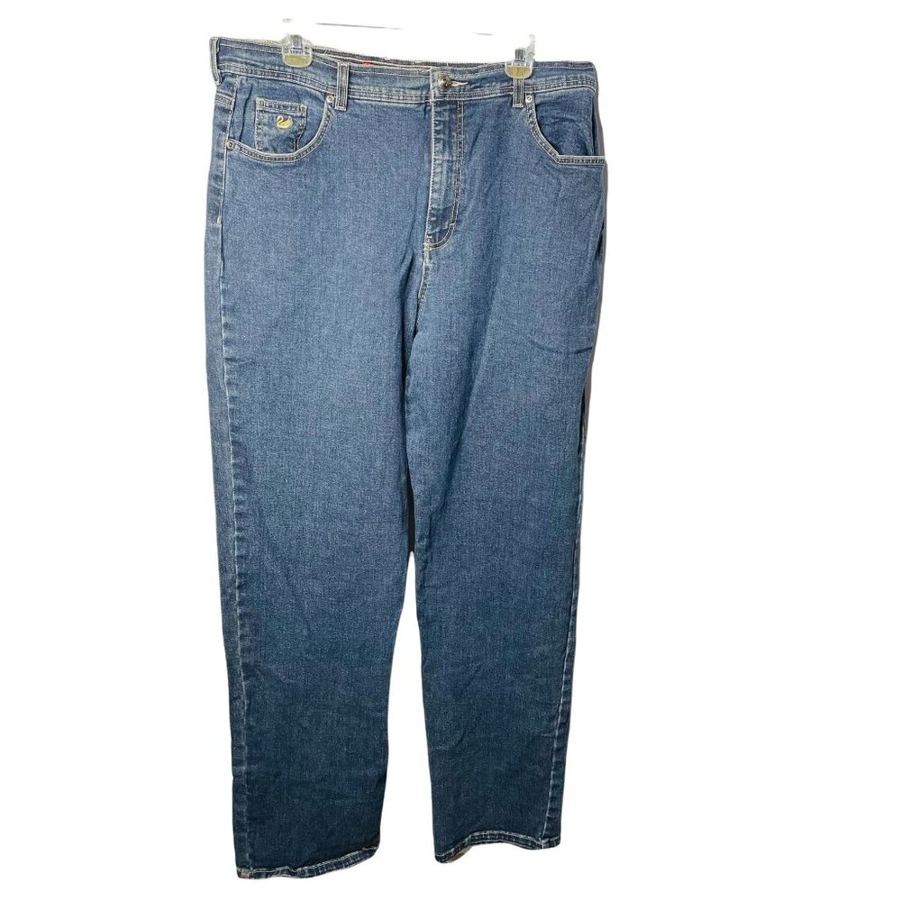 Mom Blue Denim Mom Jeans Gloria Vanderbilt Vintage Pants Plus Size 16 M u